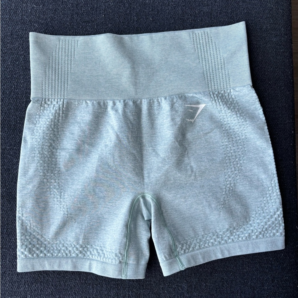 Gymshark Vital Seamless Shorts - Light Green Marl